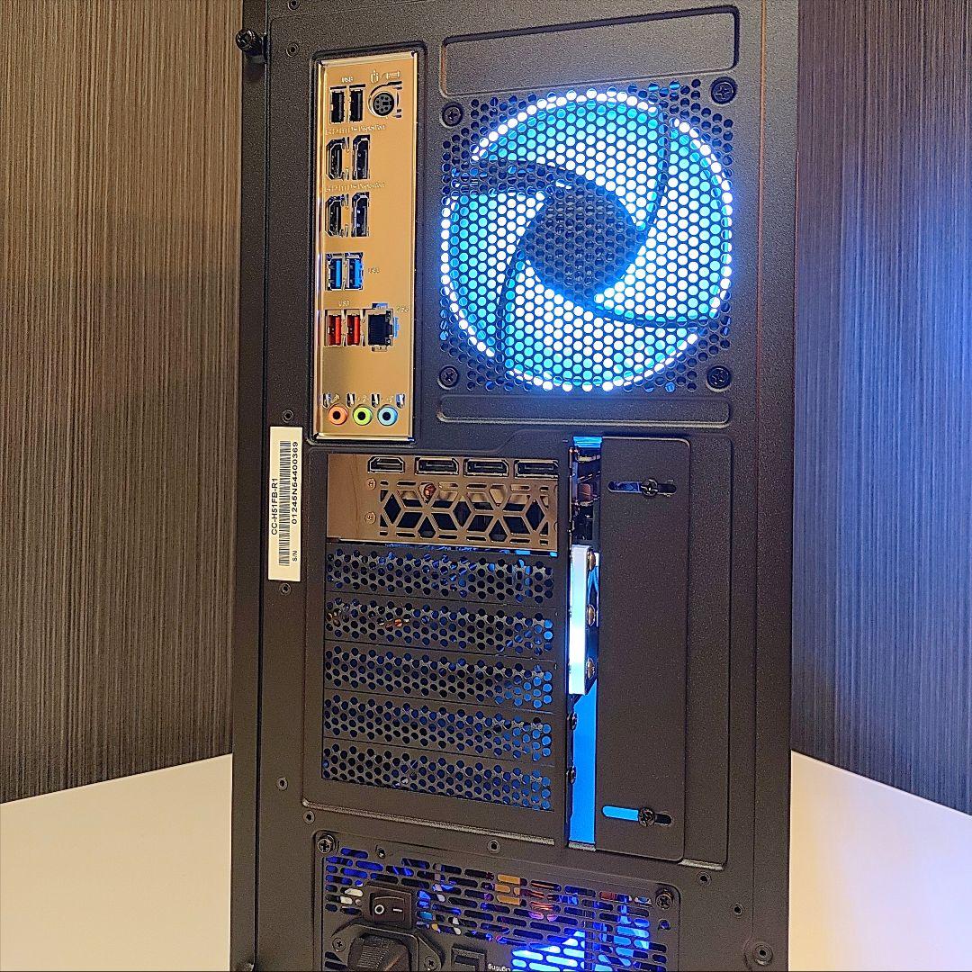 ✨光る ゲーミングPC✨デスクトップ／ブラック 黒／Windows11／水冷