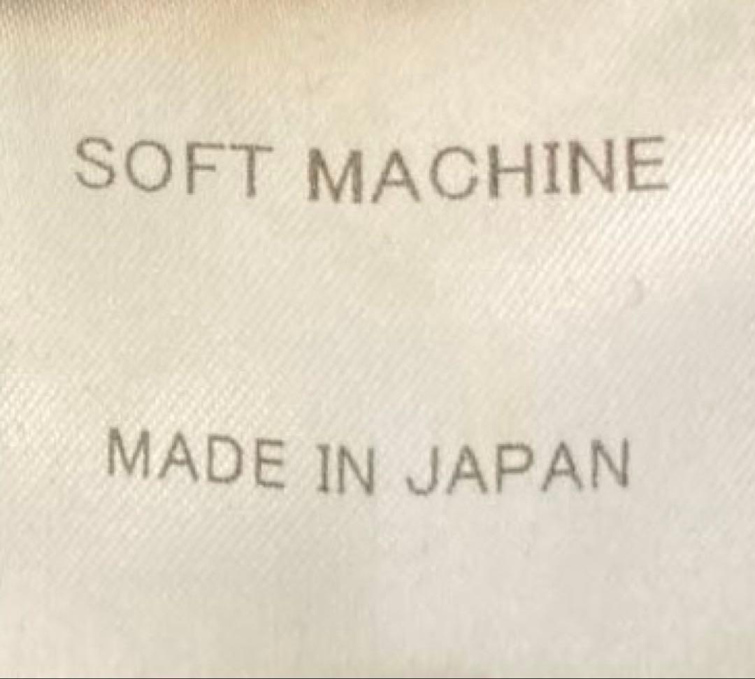 美品SOFT MACHINE ソフトマシーン スタンドカラー ウールコート 刺繍