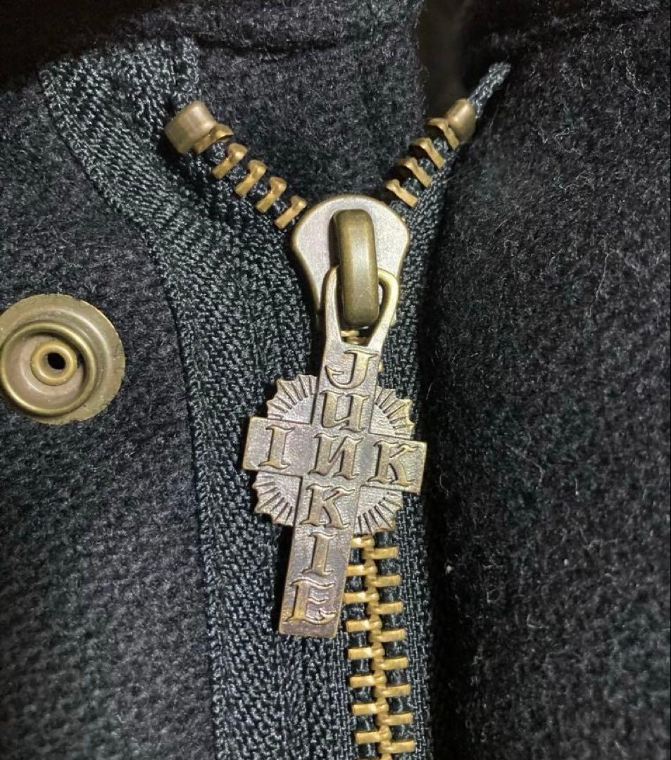 美品SOFT MACHINE ソフトマシーン スタンドカラー ウールコート 刺繍