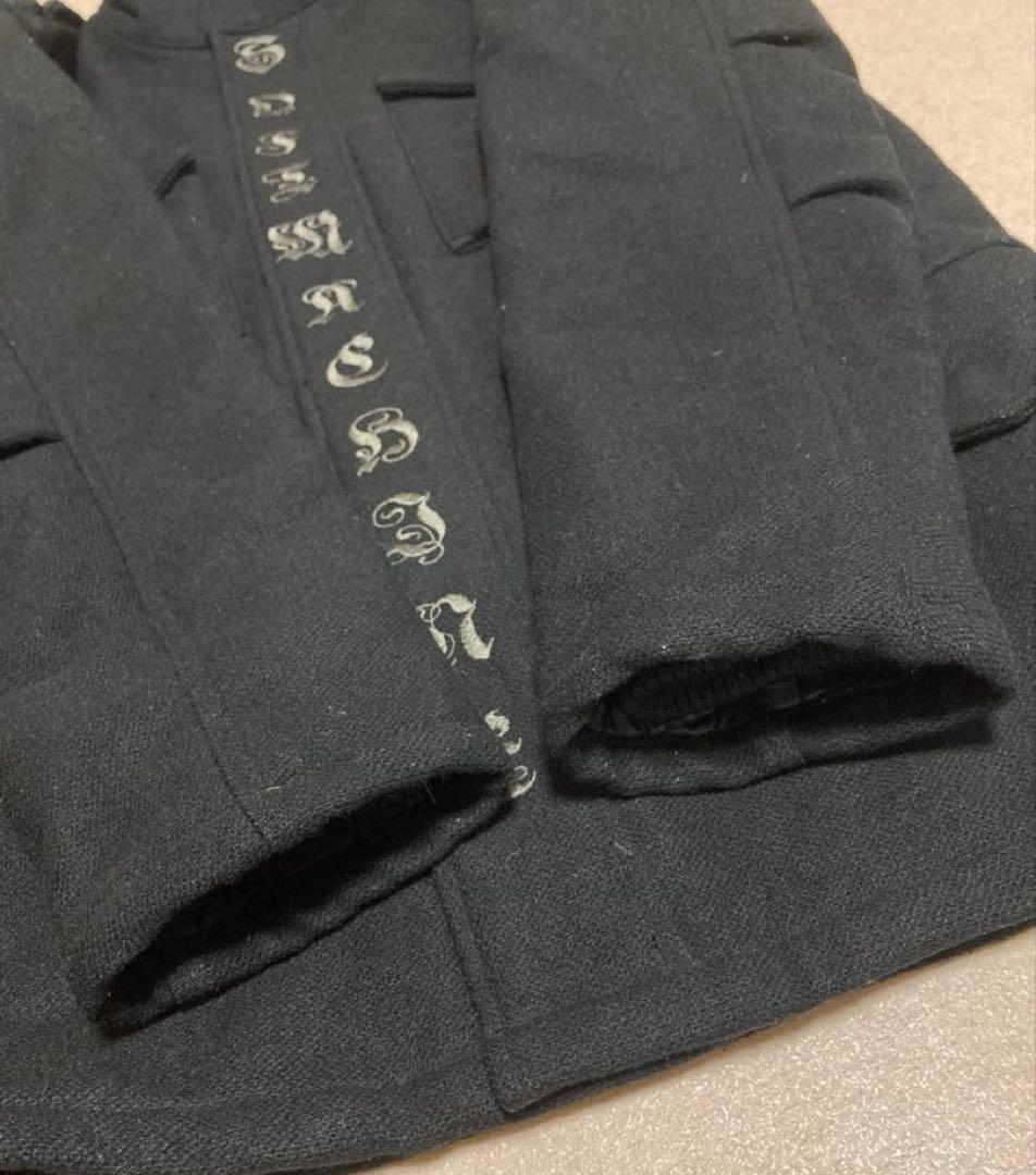 美品SOFT MACHINE ソフトマシーン スタンドカラー ウールコート 刺繍