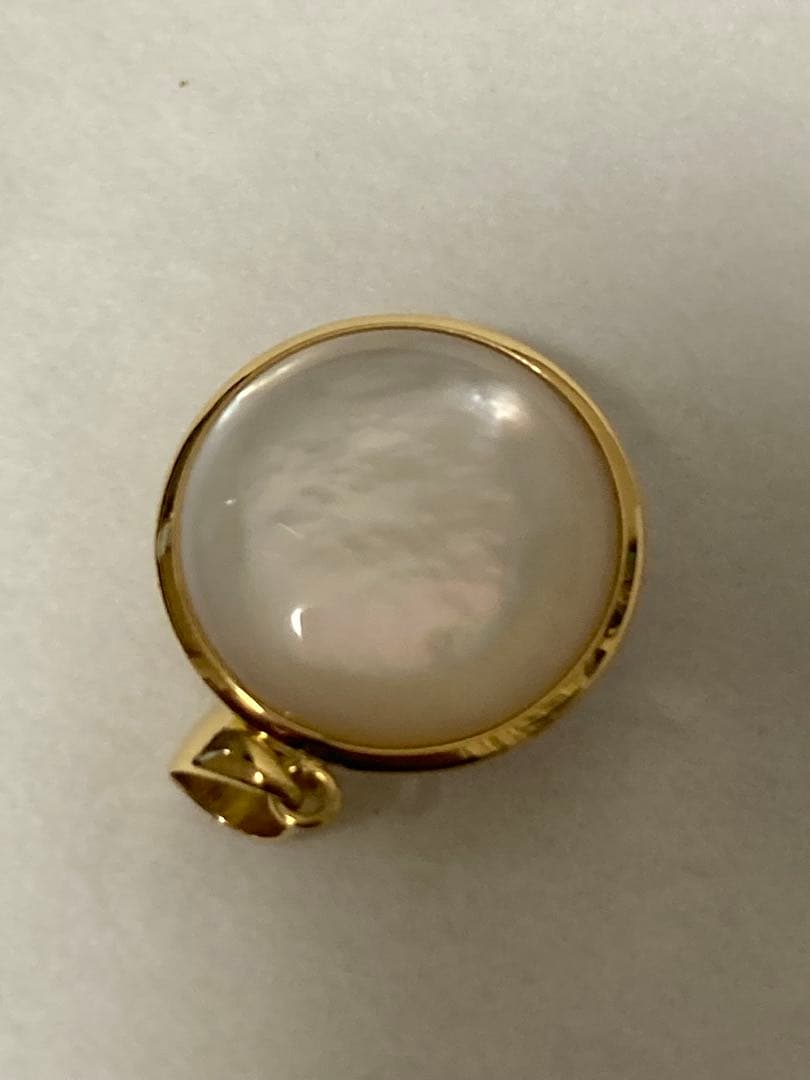 k*s様 k18 マベパール　ネックレストップ