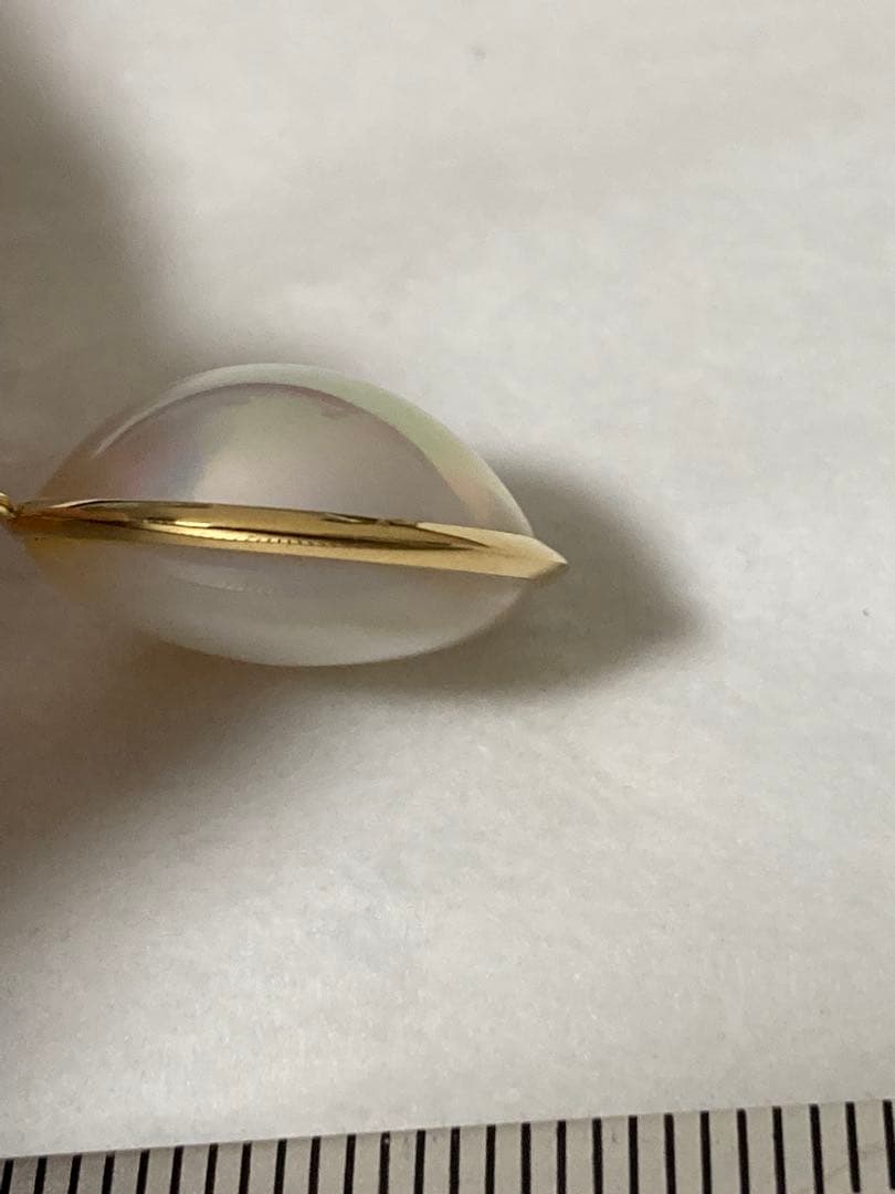 k*s様 k18 マベパール　ネックレストップ