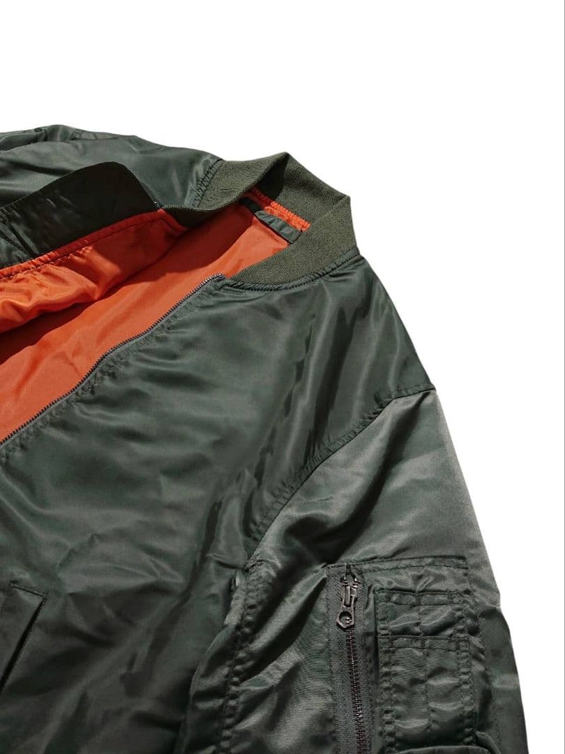 新品 ヒューストン MA-1 L-2B 中綿なし フライトジャケット XL