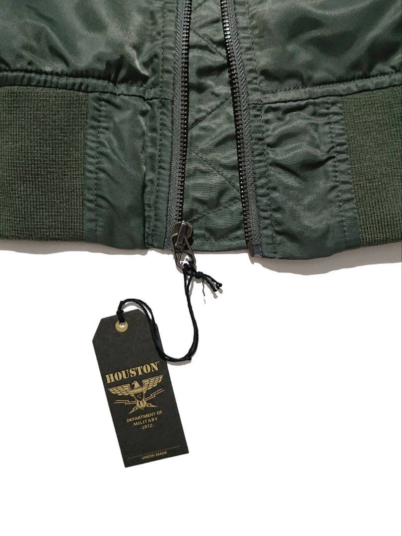 新品 ヒューストン MA-1 L-2B 中綿なし フライトジャケット XL