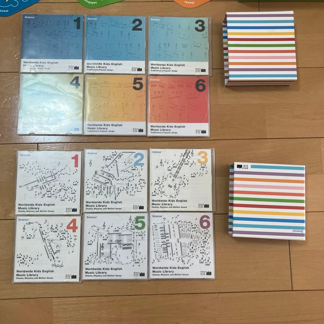 大特価★ほぼ未使用DVDとCD！ワールドワイドキッズ　ほぼフルセット　英語教育