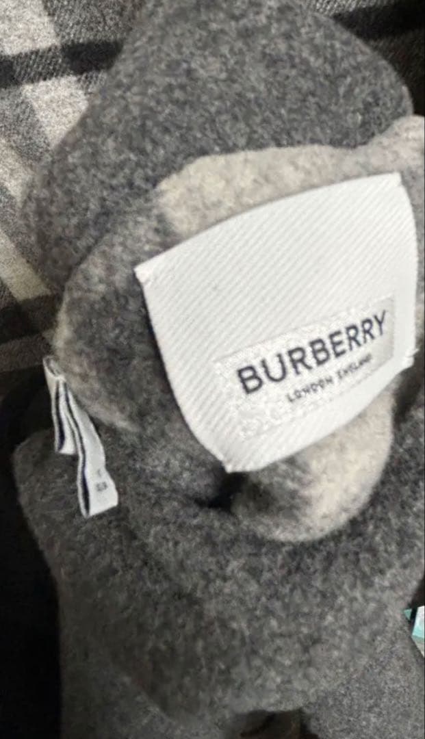 冬物最終価格⭐️バーバリー　リバーシブルチェックウールコート　36⭐️
