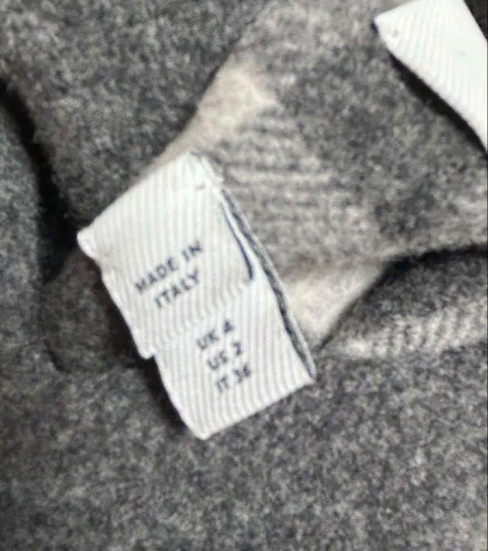 冬物最終価格⭐️バーバリー　リバーシブルチェックウールコート　36⭐️