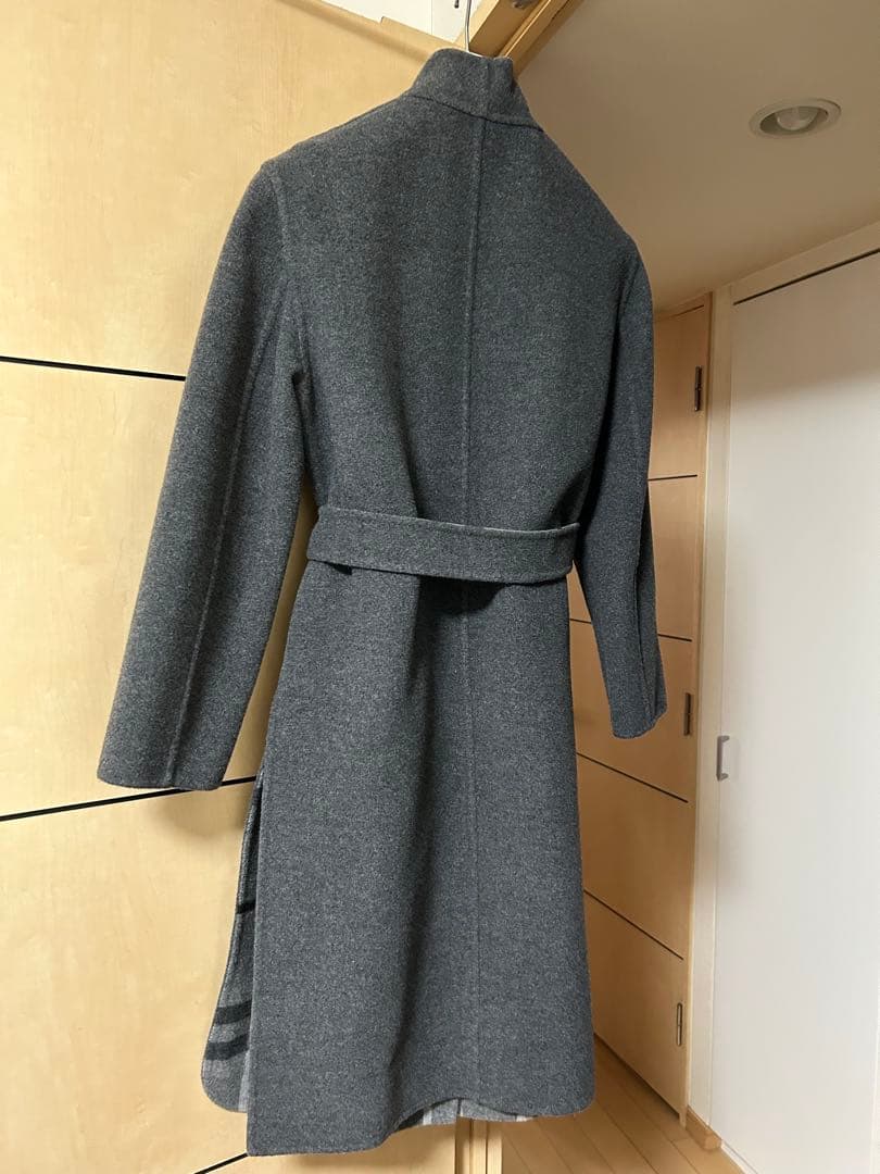 冬物最終価格⭐️バーバリー　リバーシブルチェックウールコート　36⭐️