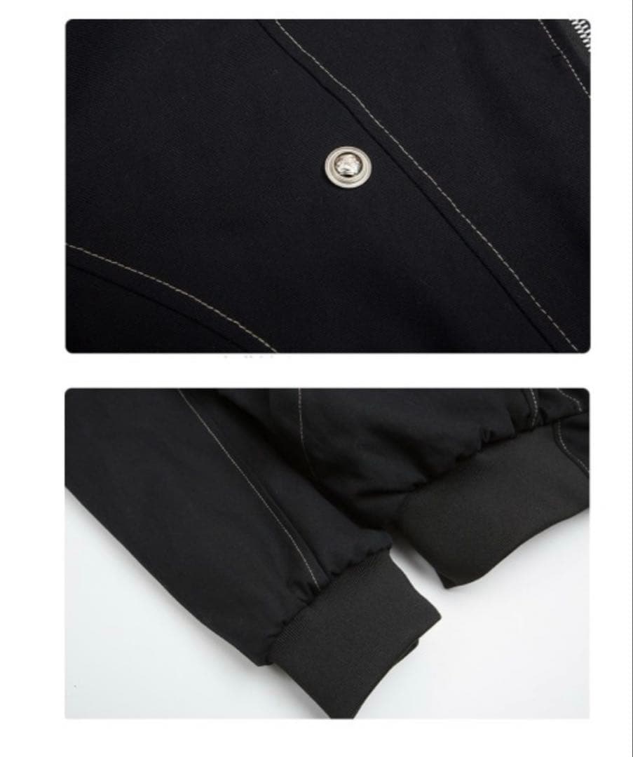 mushwear ボリュームファーフード付きショートブルゾン 短丈 y2k