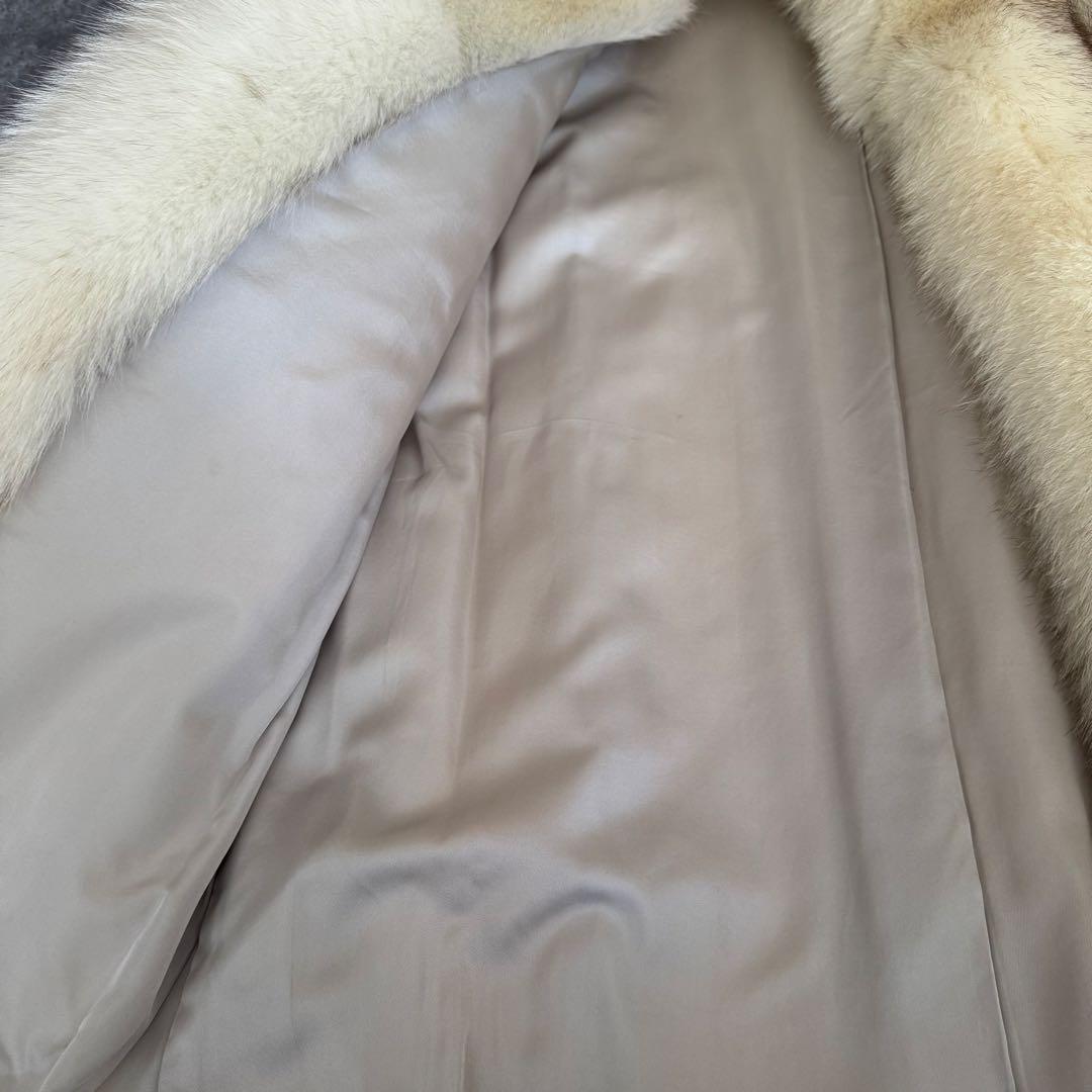 ちゃむら様　sable　Blue Fox　肉厚　毛皮 コート　ブルーフォックス