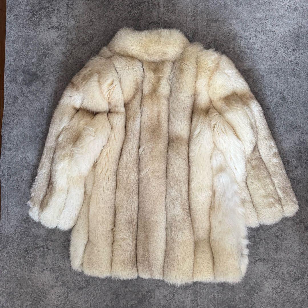 ちゃむら様　sable　Blue Fox　肉厚　毛皮 コート　ブルーフォックス