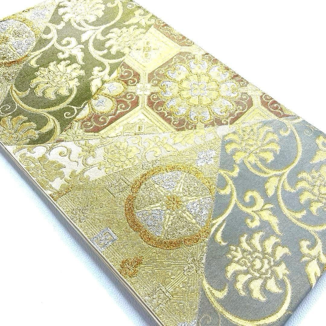 専用帯5043 ●川島織物謹製 高級 正絹 六通 袋帯 花文 華文