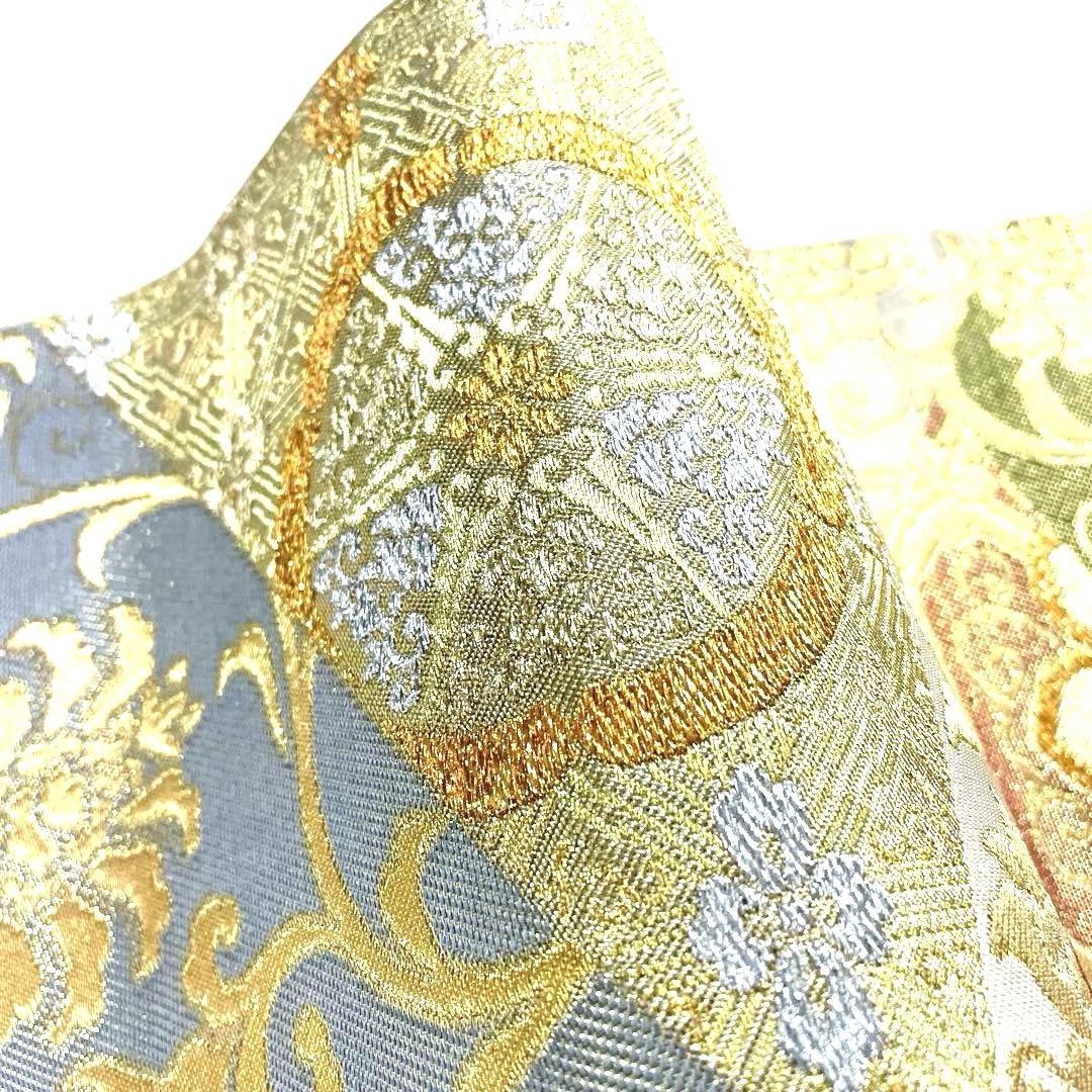 専用帯5043 ●川島織物謹製 高級 正絹 六通 袋帯 花文 華文