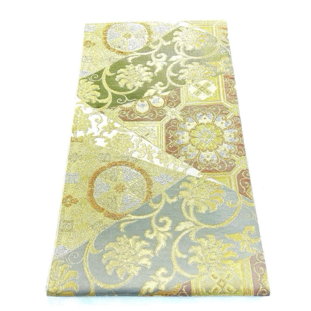 専用帯5043 ●川島織物謹製 高級 正絹 六通 袋帯 花文 華文