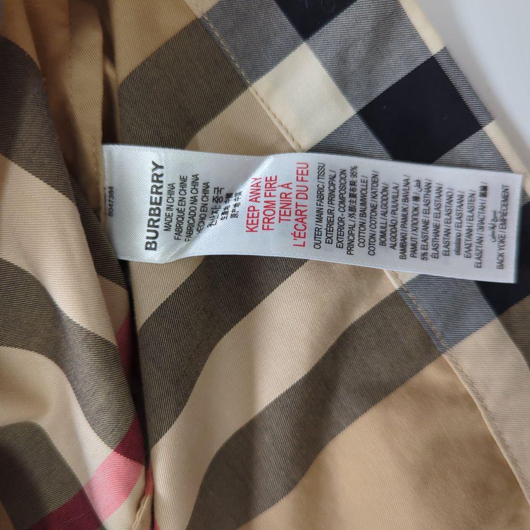 未使用級✨バーバリー 現行モデル スリーブレス ストレッチコットン ドレス