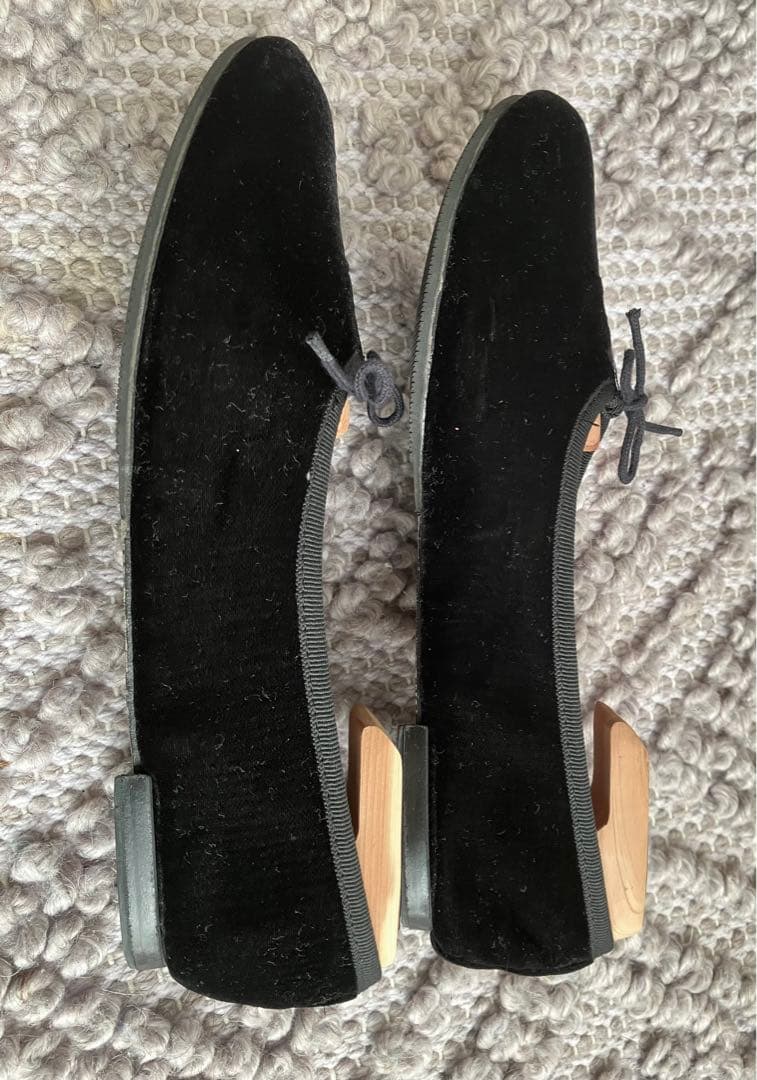 repetto レペット　マノン　39 バレエシューズ　ベロア　ベルベット　黒