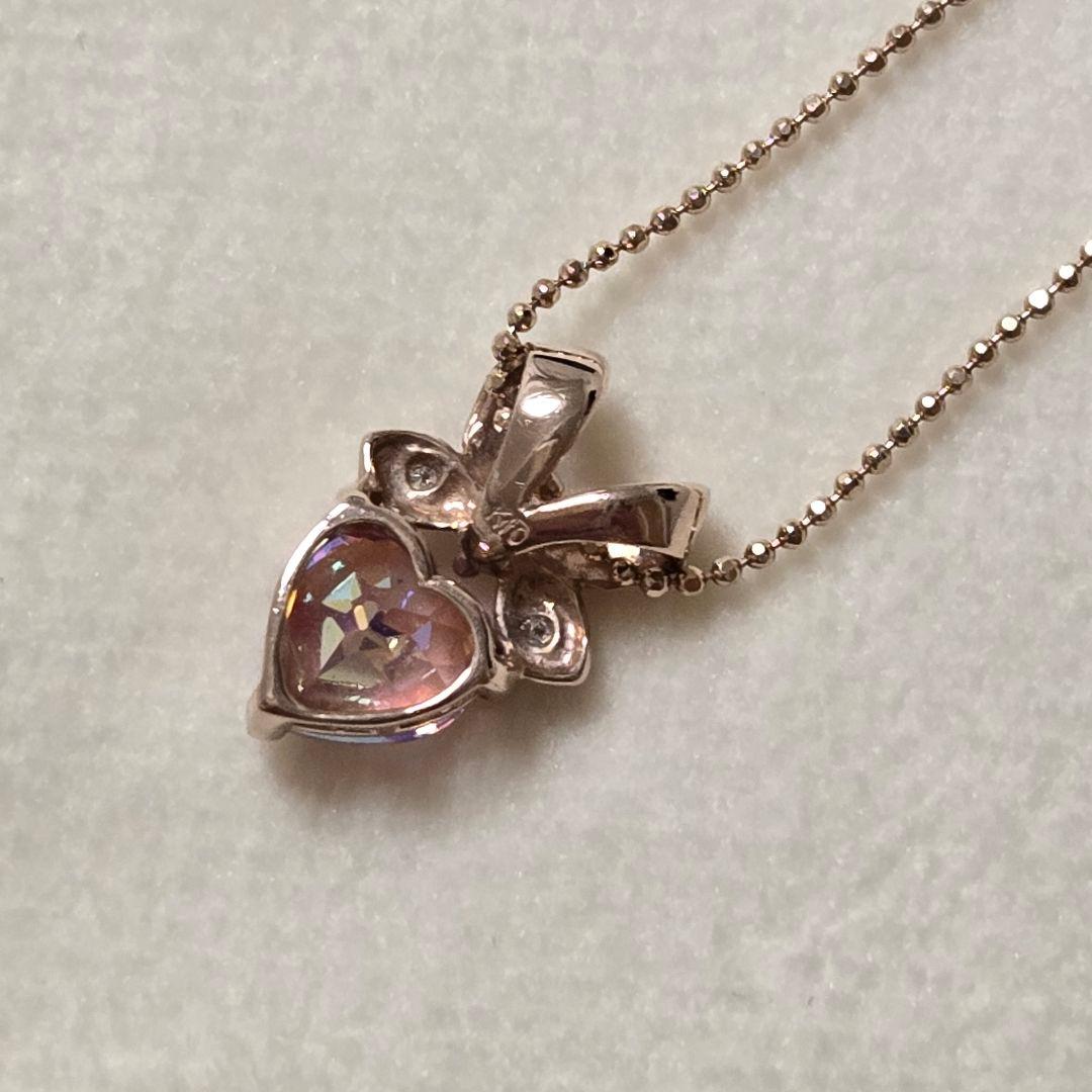 TSUTSUMI ジュエリーツツミ K10 ピンクゴールド ハート ネックレス