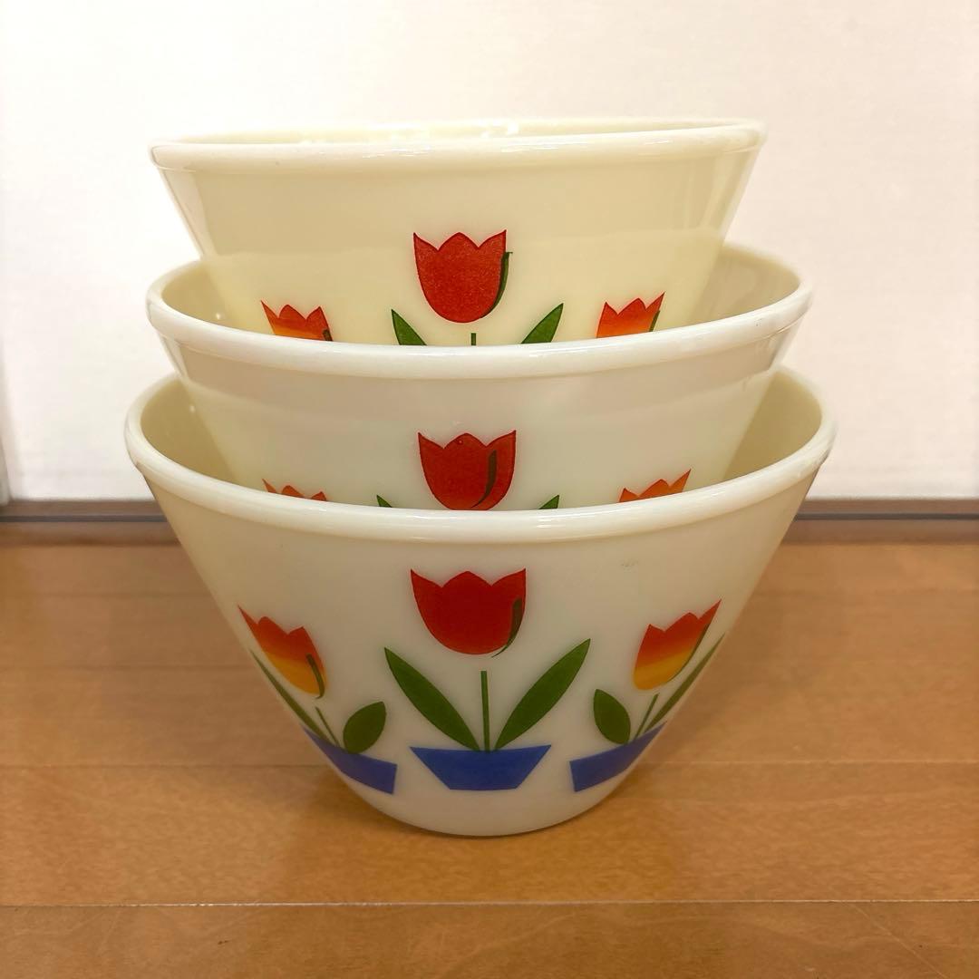 ファイヤーキング　Fire King アンカーホッキング社ミキシングボウル