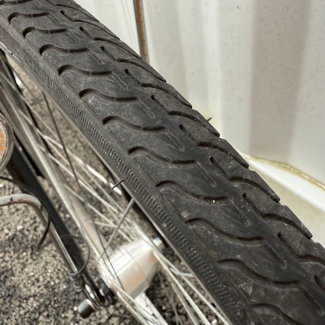 みか　街乗り用自転車 27インチ カゴ/鍵/オートライト/6段変速付