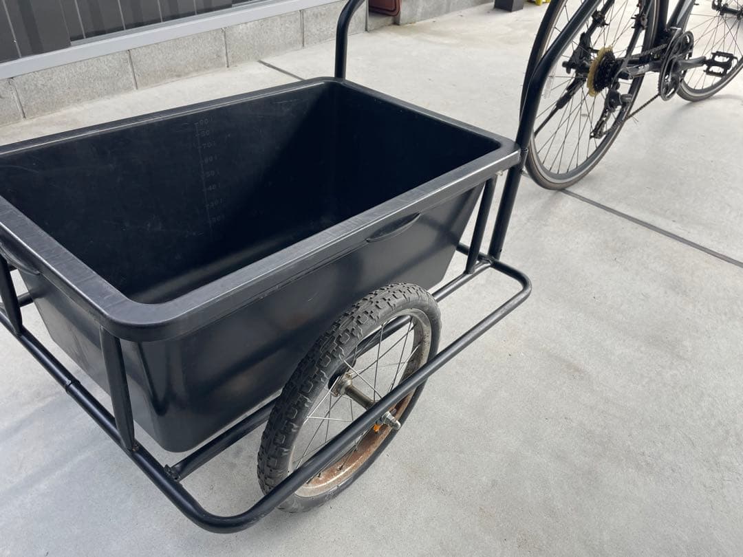 リヤカー　牽引　ロードバイク　自転車