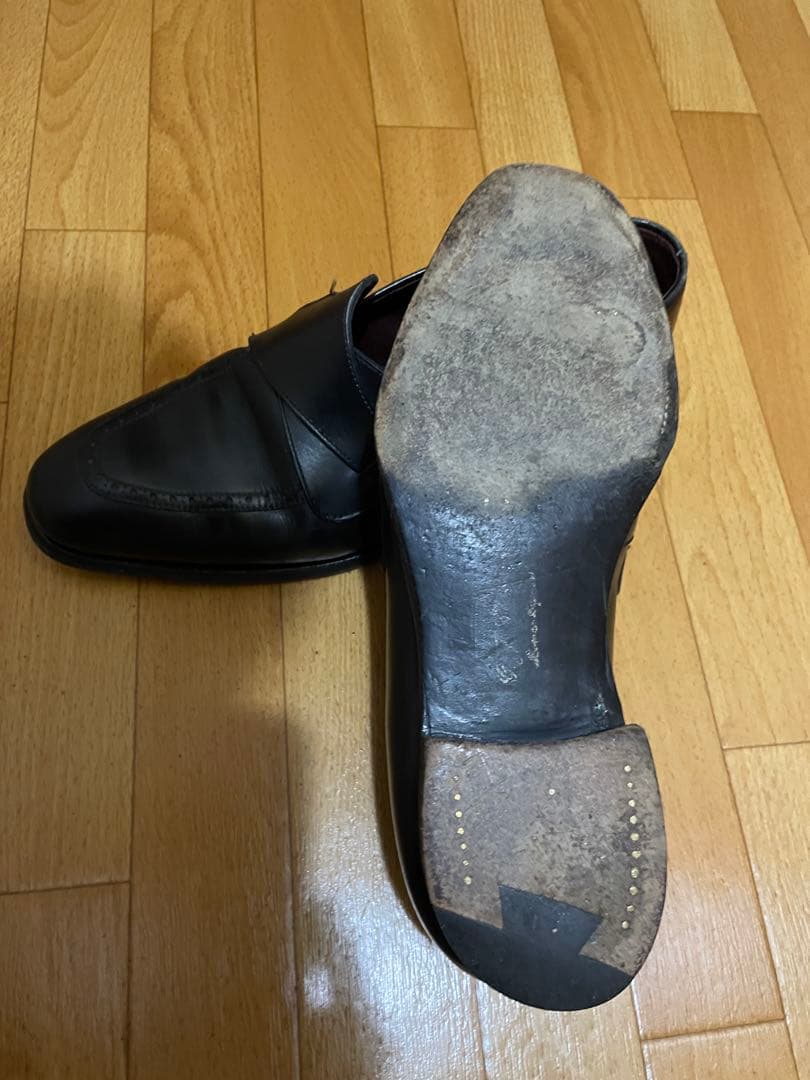 m*3様 ジョージクレバリー バタフライローファー ブラック サイズUK6E ビ