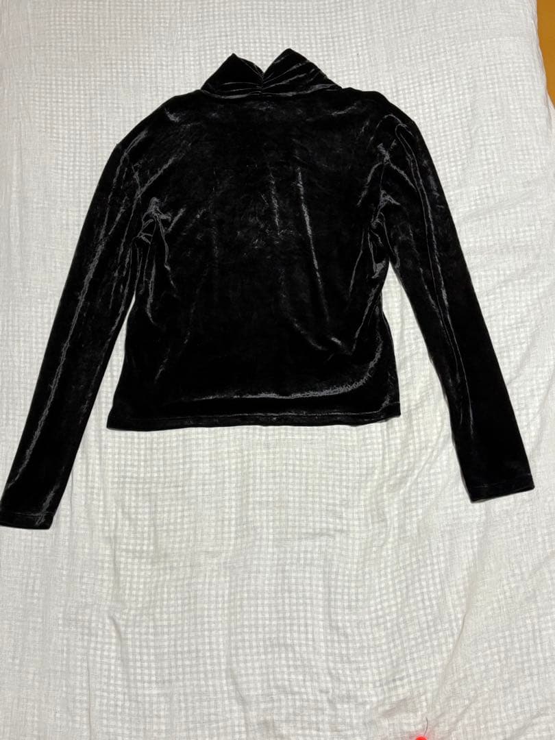 23AW SAINT LAURENT ベロア long sleeved Tops