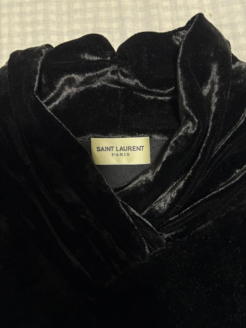 23AW SAINT LAURENT ベロア long sleeved Tops