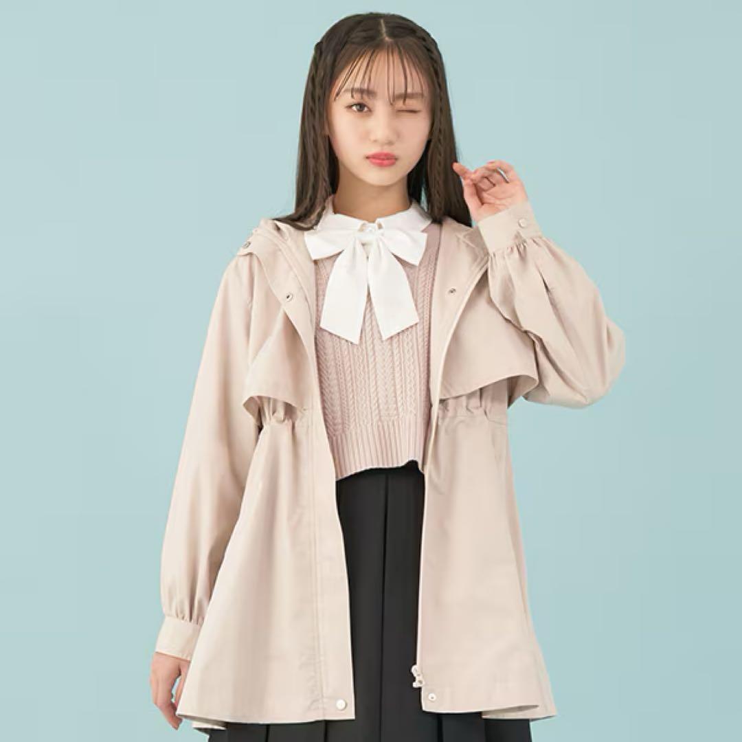 【mezzo piano junior】 新品 マウンテンパーカー L160