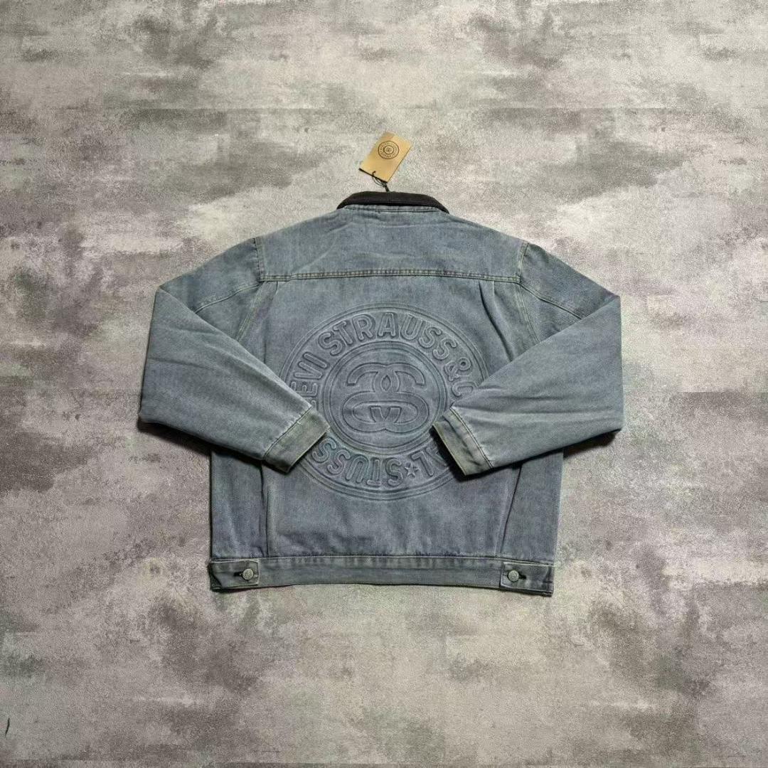 ジャケット・アウター STUSSY xLevi's EMBOSSED TRUCKER JACKET