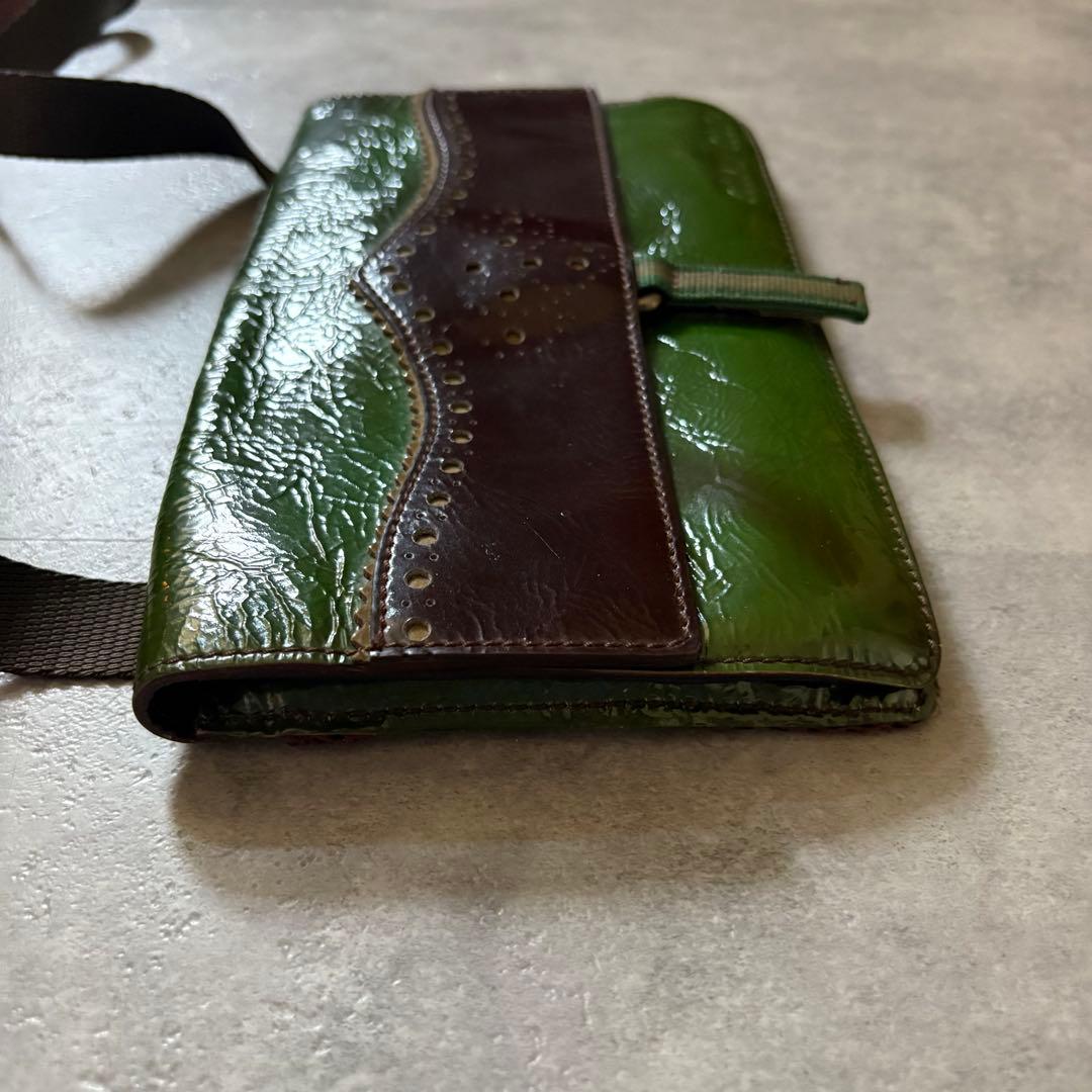 バッグ 00s miumiu archive enamel shoulder bag