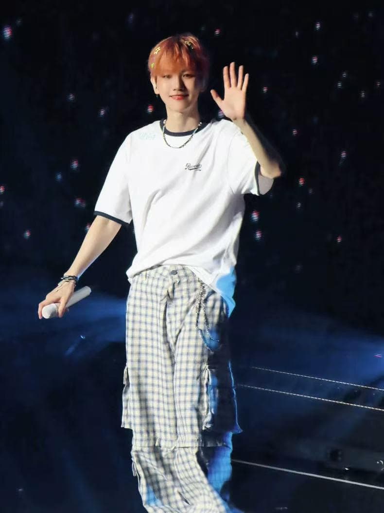 erl チェック柄カーゴパンツ