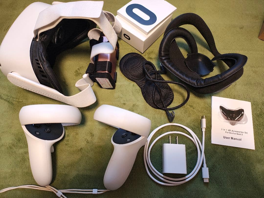 【付属品多数】（） Quest 2 VRヘッドセット