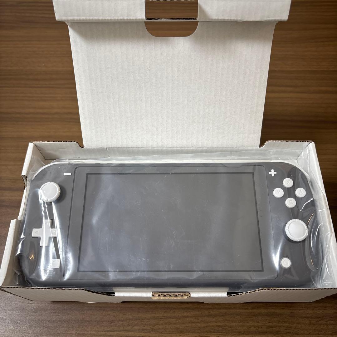 Nintendo Switch Lite 本体 グレー 外箱 付属品あり