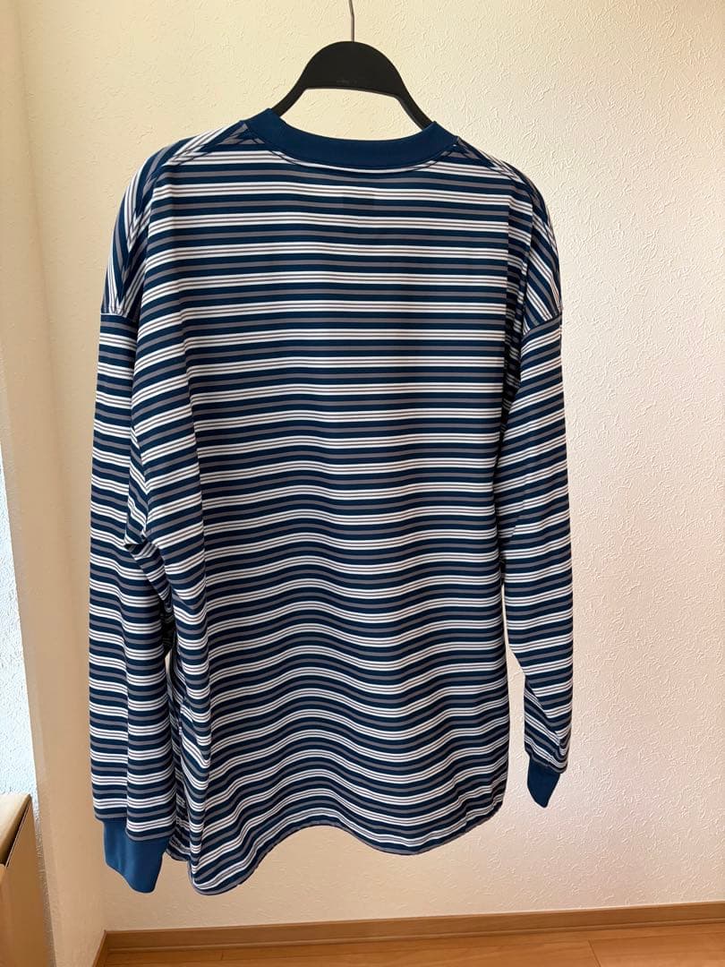 トップス TECH DRAWSTRING MULTI BORDER L/S TEE