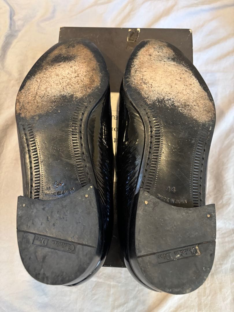 マ*ナ様 Christian Dior Monsieurエナメルドレスシューズ黒