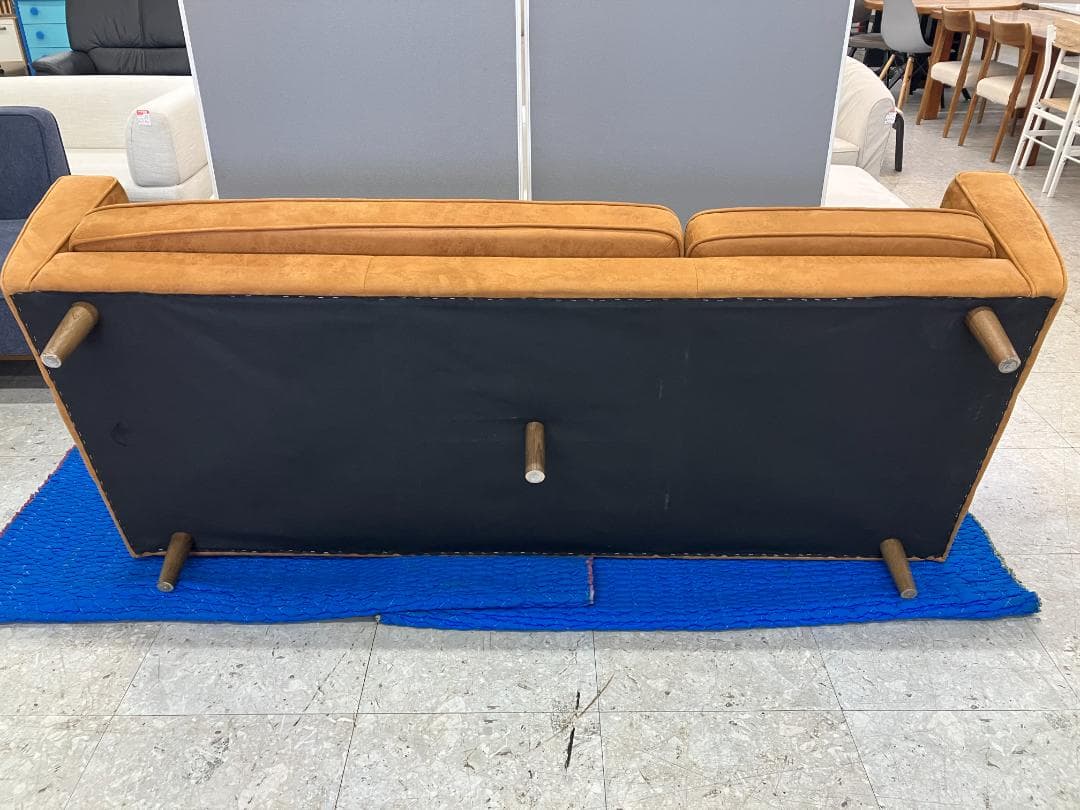 関家具 3人掛けソファ RELAXFORM オットマン付ブラウン