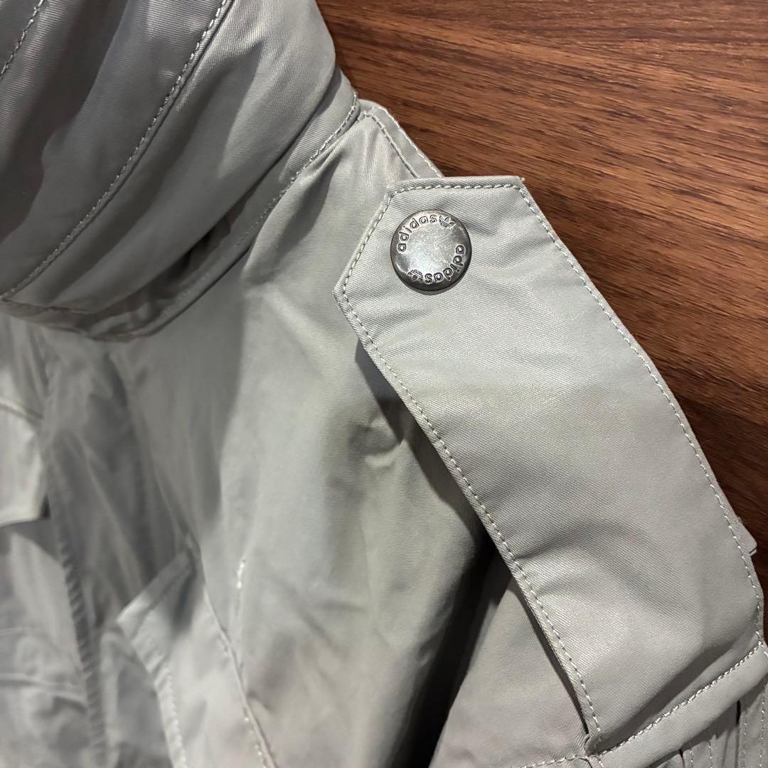 【希少】 adidas Mー65 フィールドジャケット グレー XL ミリタリー