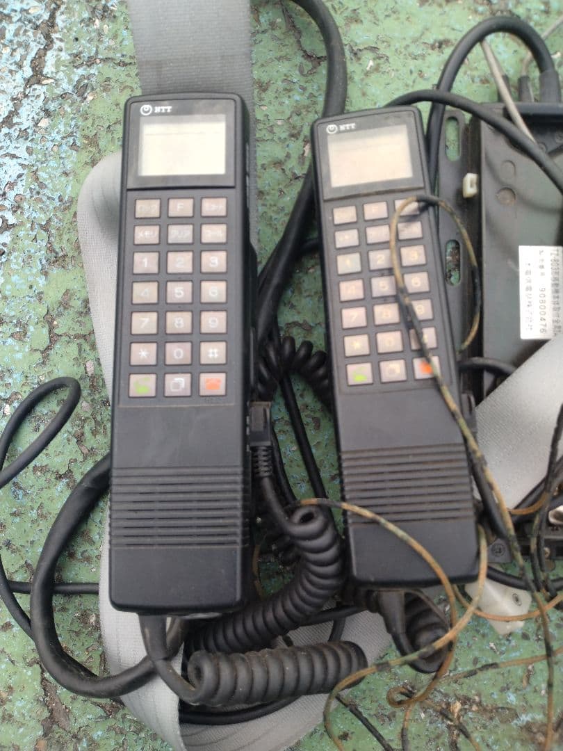 NTT 自動車電話 アンテナ付　昭和レトロ