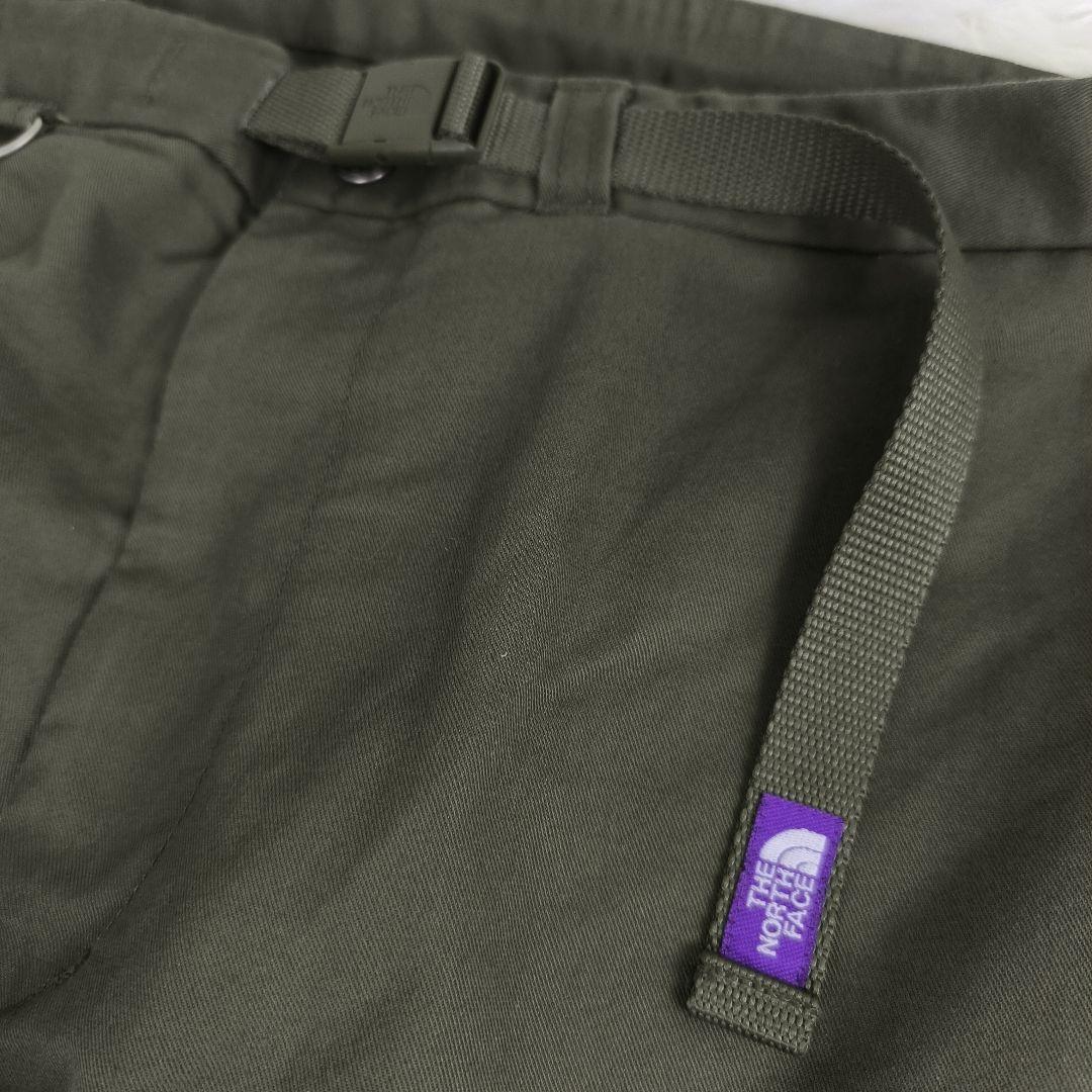 美品✨ ノースフェイス パープルレーベル ストレッチツイル テーパードパンツ 緑
