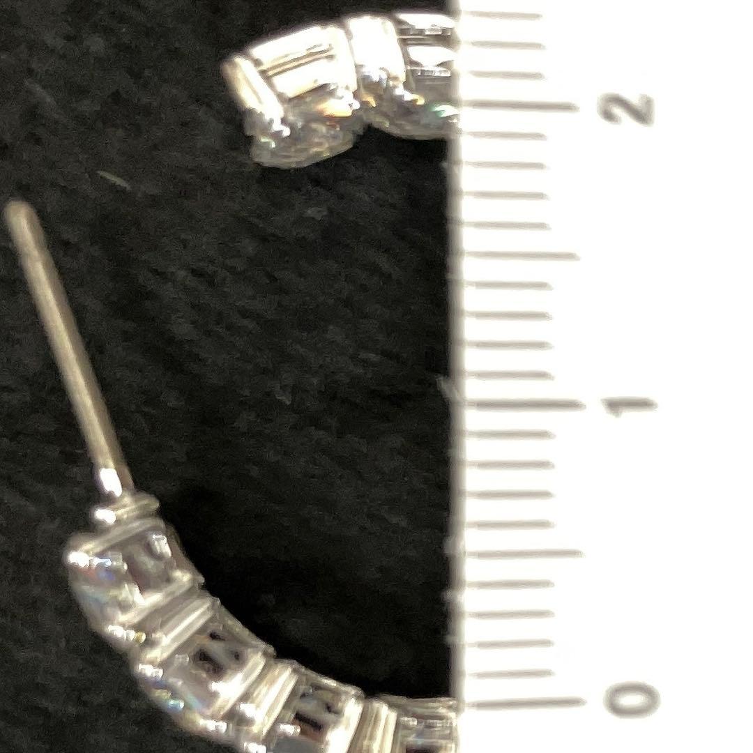 【未使用に限りなく近い】スワロフスキー　フープピアス　シルバー