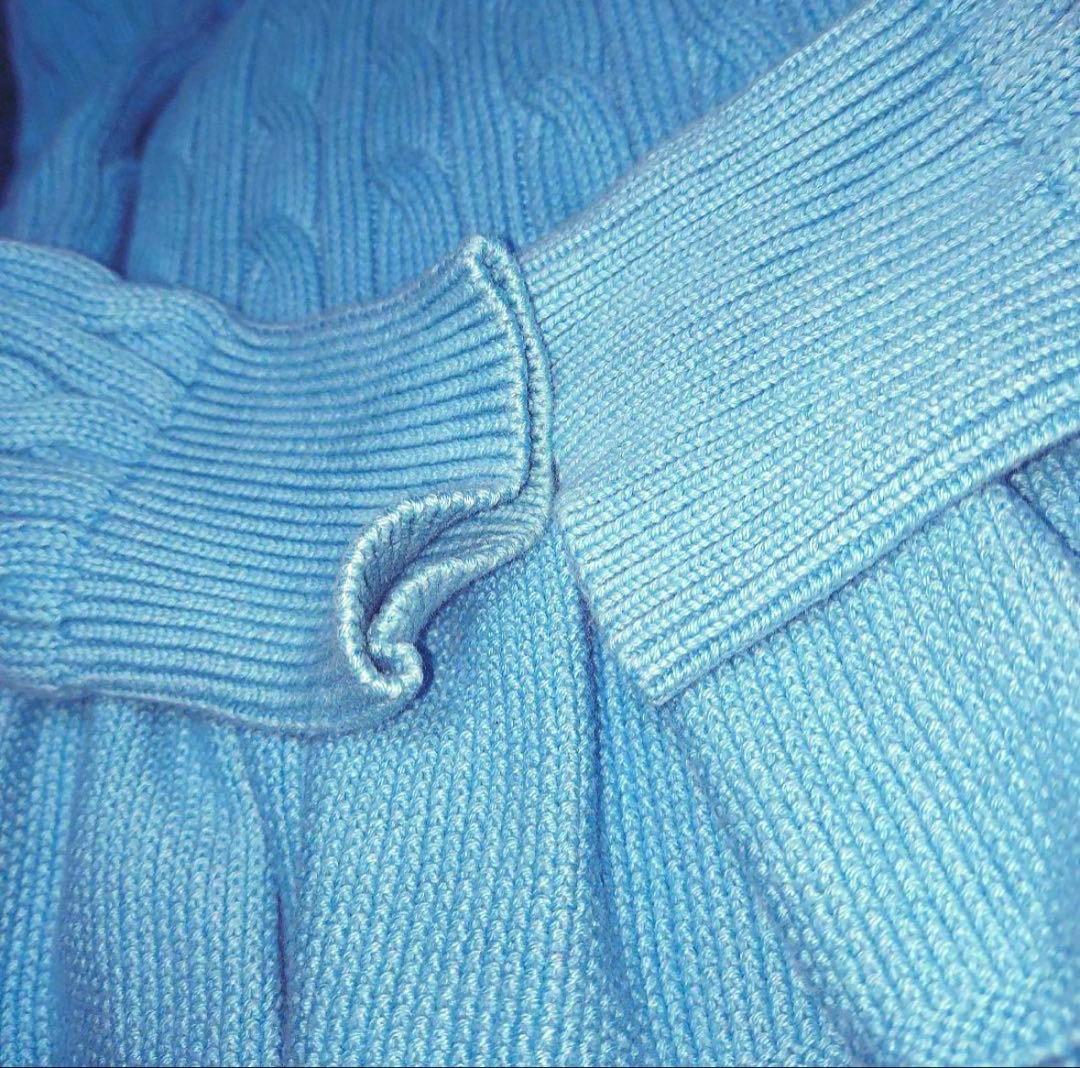 ラルフ Ralph Lauren ケーブルニット XL ペプラム カーディガン
