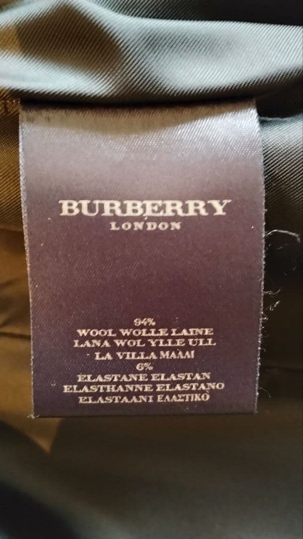 値下げ　Burberry 黒 ロングコート