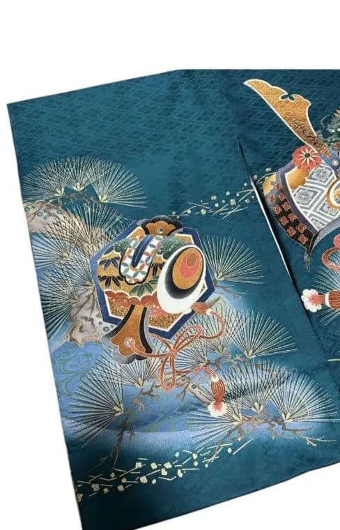 お宮参り　産着(初着、祝着)　七五三　男の子　子供着物　襦袢付き　長襦袢　高級