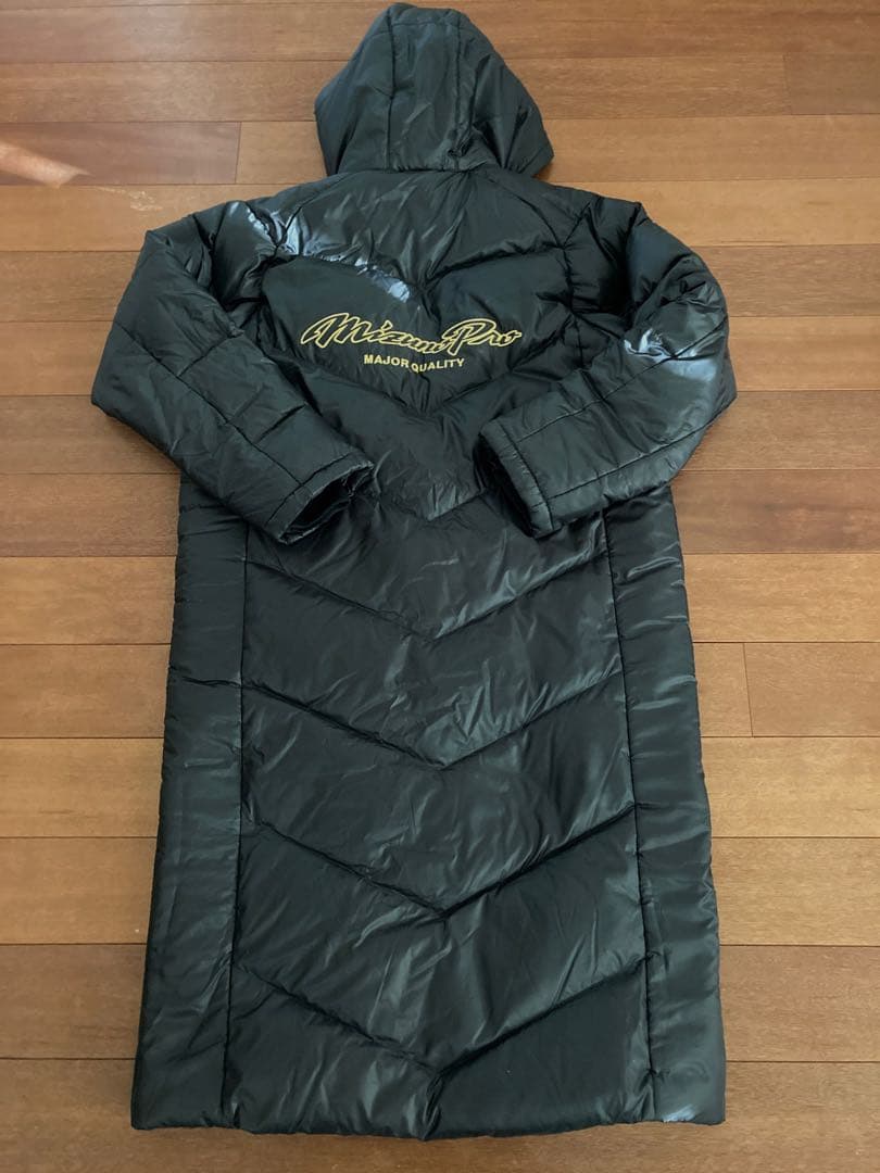 Mizuno Pro メジャークォリティ美品！ ダウンロングコート 黒　M