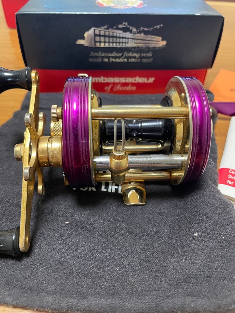 アブガルシア6500CDL限定品紫＆金078/200希少　雷魚