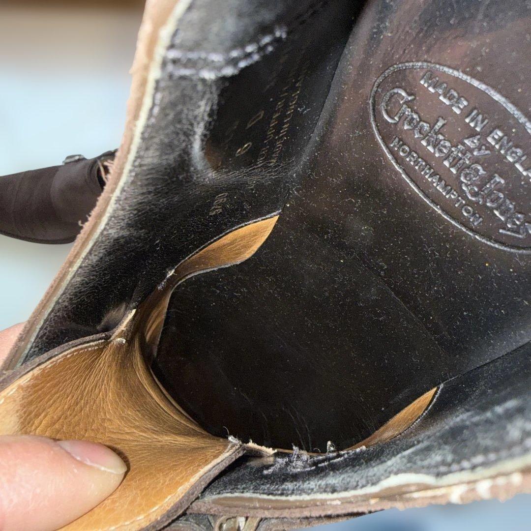 クリケットジョーンズ　ブラウン スエード ダブルモンクストラップシューズ