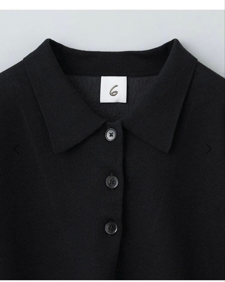 ユナイテッドアローズ　6 ROKUカラーポイントポロニット