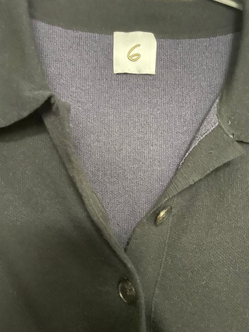 ユナイテッドアローズ　6 ROKUカラーポイントポロニット