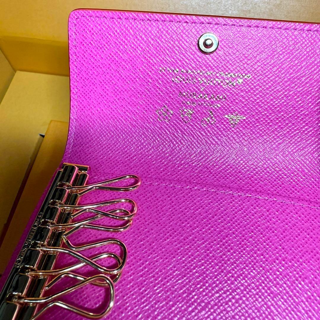新品 ルイヴィトン 村上隆 LV TM キーケース ミュルティクレ6 6連