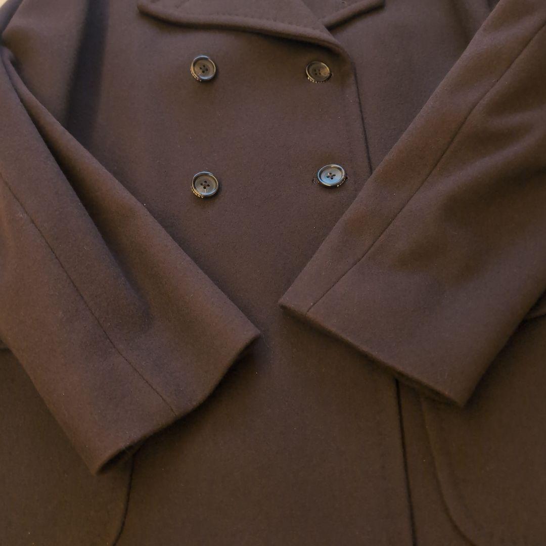 美品　BURBERRY ダブルブレストコート 最上級カシミヤ ウール M